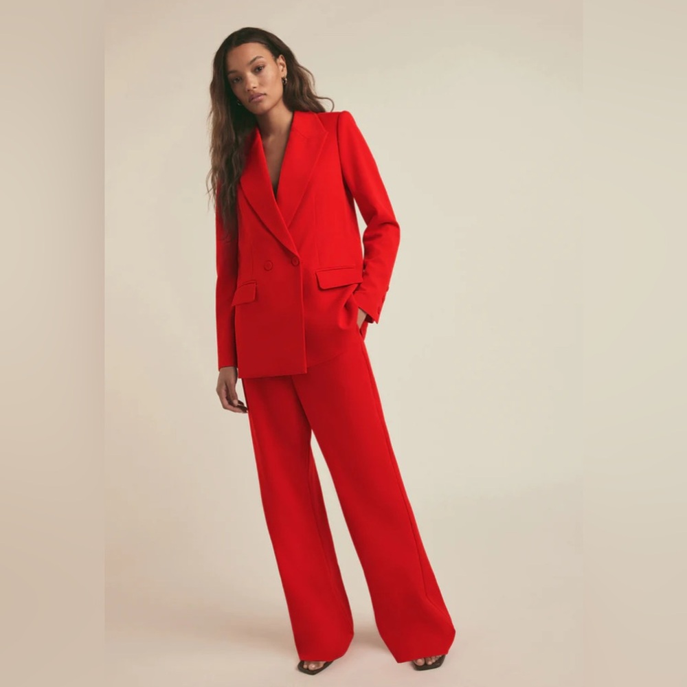 ❤️ Favorite Daughter “The Favorite Blazer “Red tailored blazer sold out color-xs - Picture 1 of 14